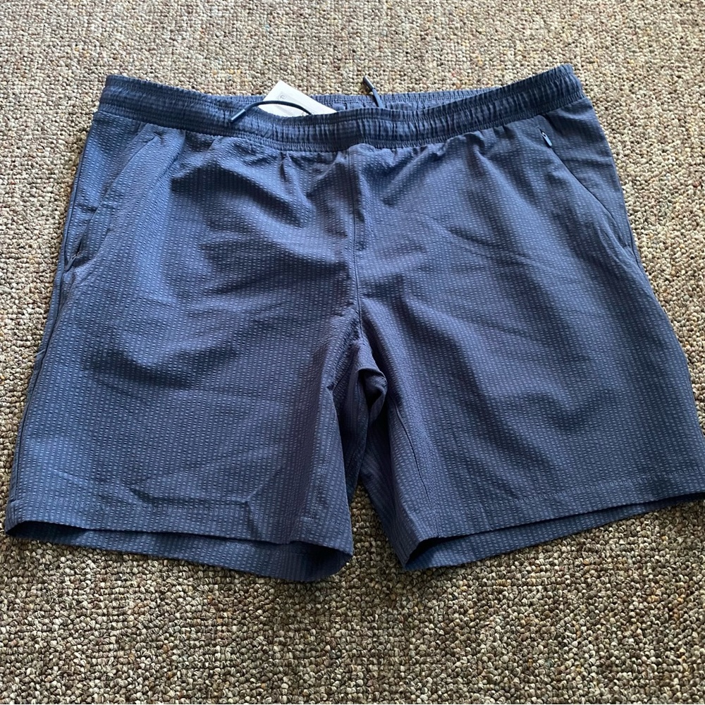 All in Motion Blue Athletic Shorts with Elastic Waistband Mens Size 28 Pockets